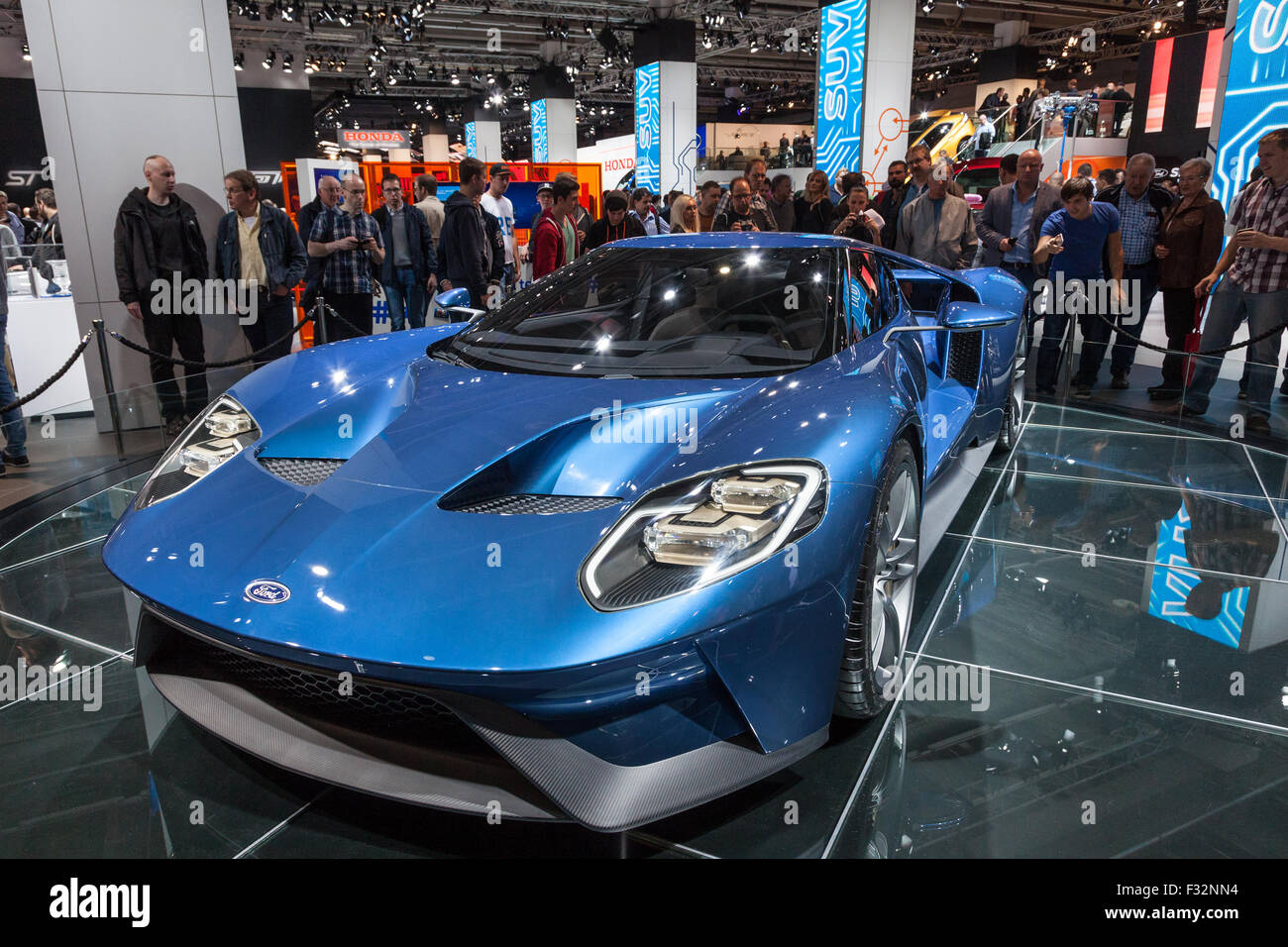 Ford GT Ssports Car at the IAA International Motor Show 2015 Stock Photo