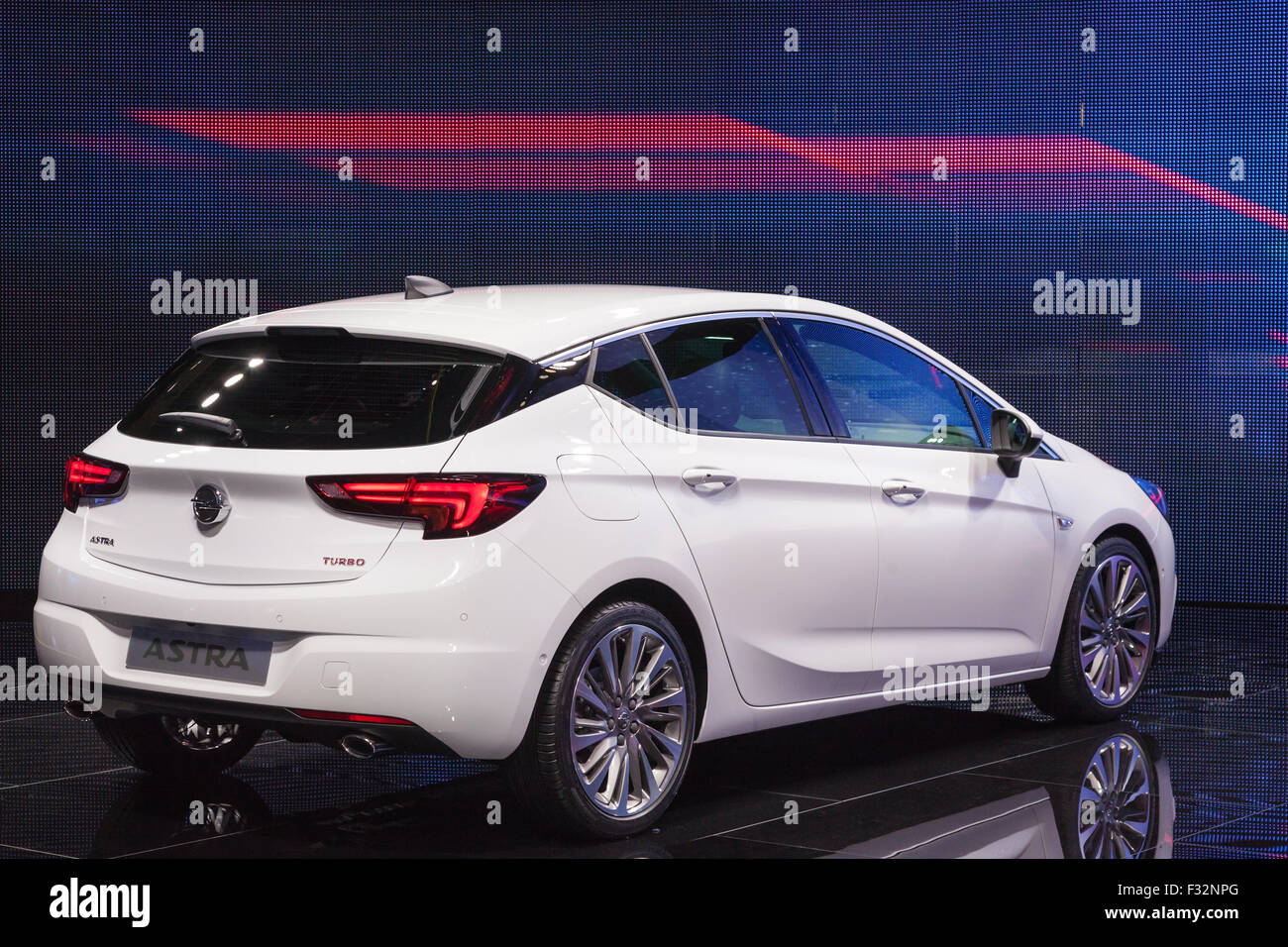 The new Opel Astra at the IAA International Motor Show 2015 Stock Photo
