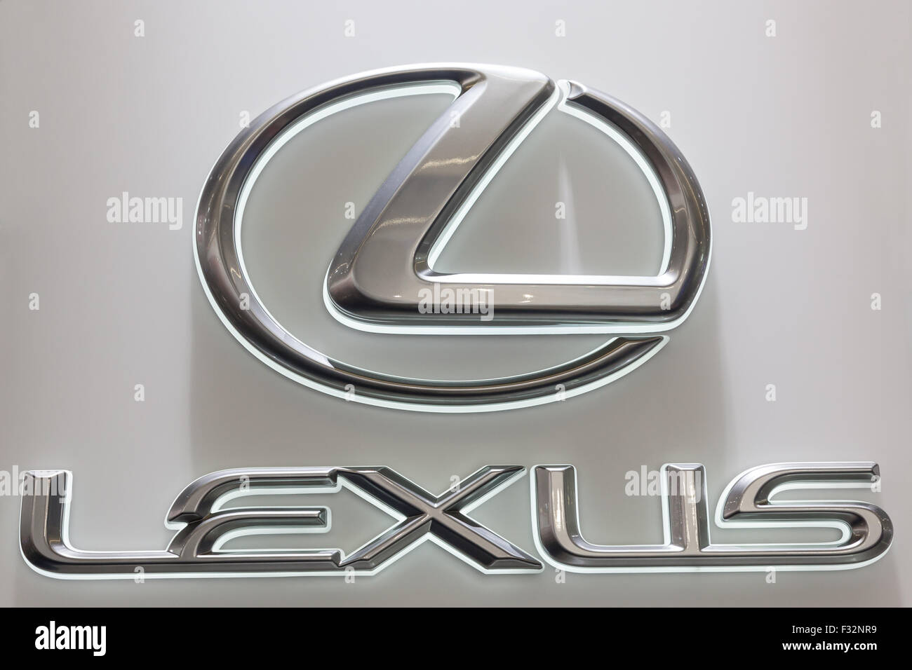 Lexus Company Logo at the IAA International Motor Show 2015 Stock Photo