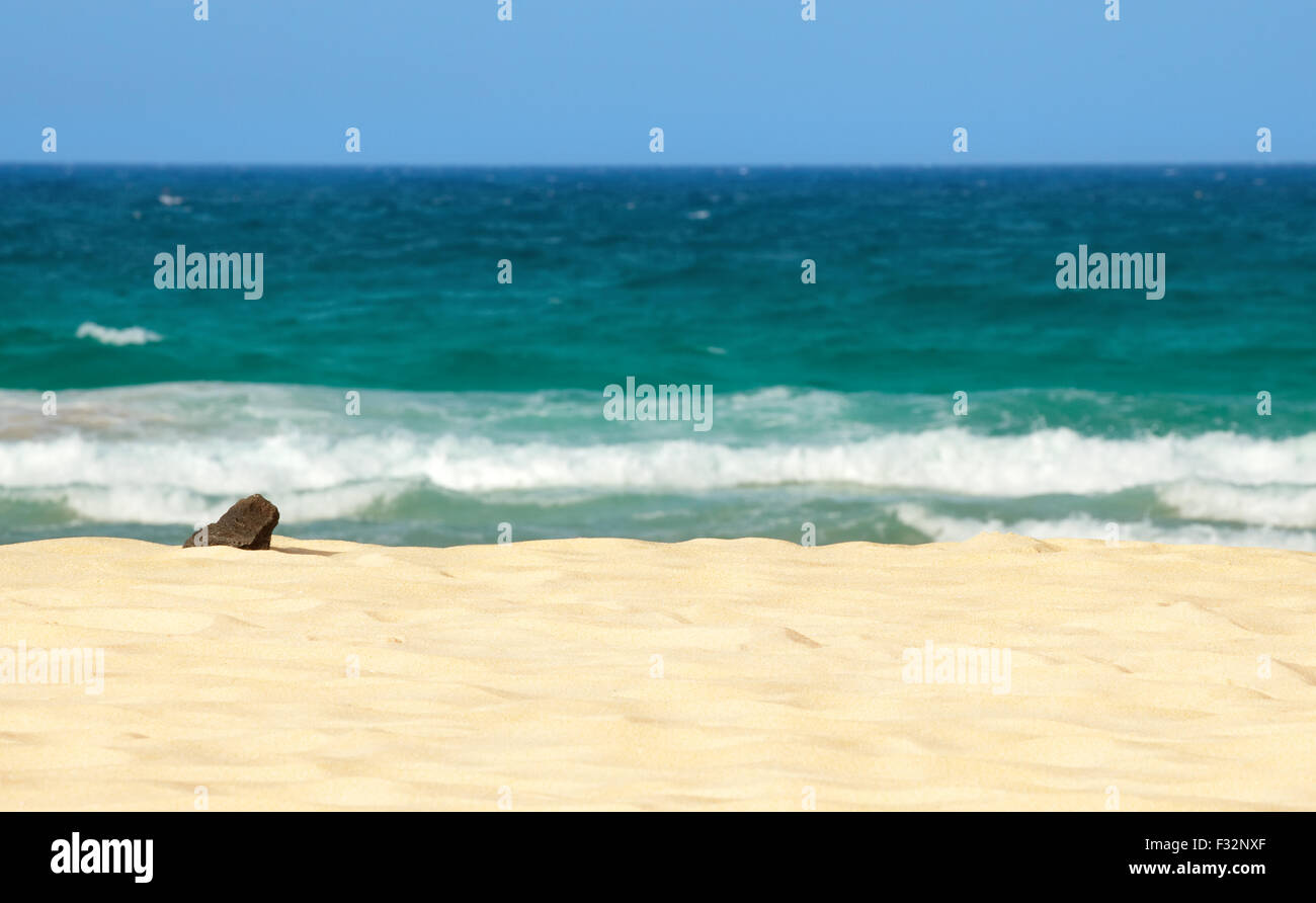 sand beach with blue sky Stock Photo - Alamy