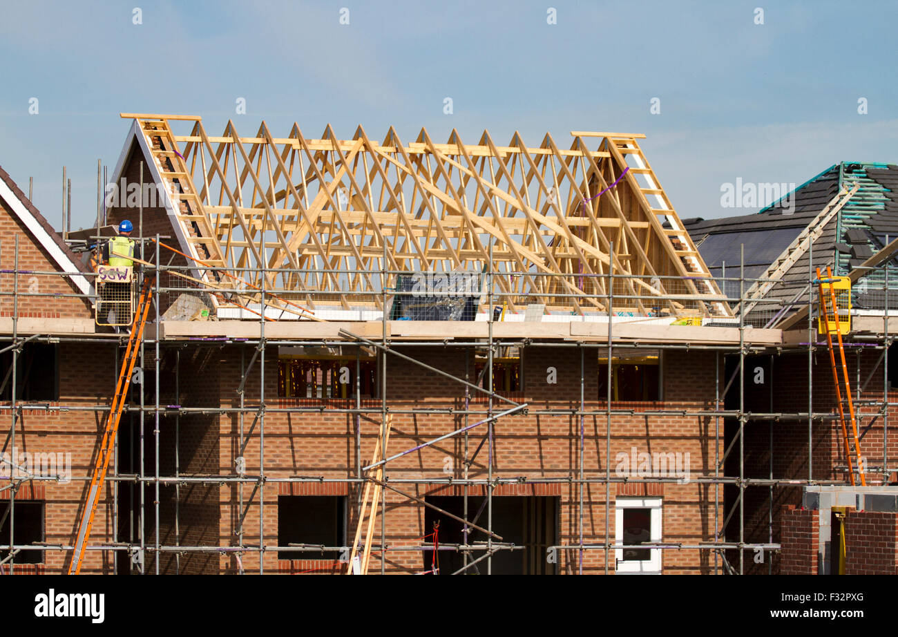 House Home Houses Housing Homes Build Building Construction Site Roofer Roofing Builder Real Estate Construction House Home Building Property Site Brick Worker Scaffolding Roofing Scaffold Development Dwelling Residential Housing Estate Builder