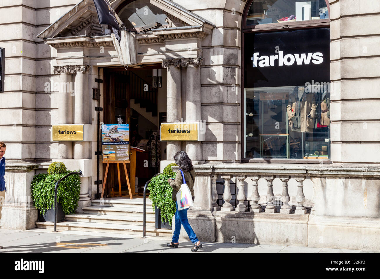 Farlows Country/Outdoor Clothing Store, Pall Mall London, UK Stock Photo