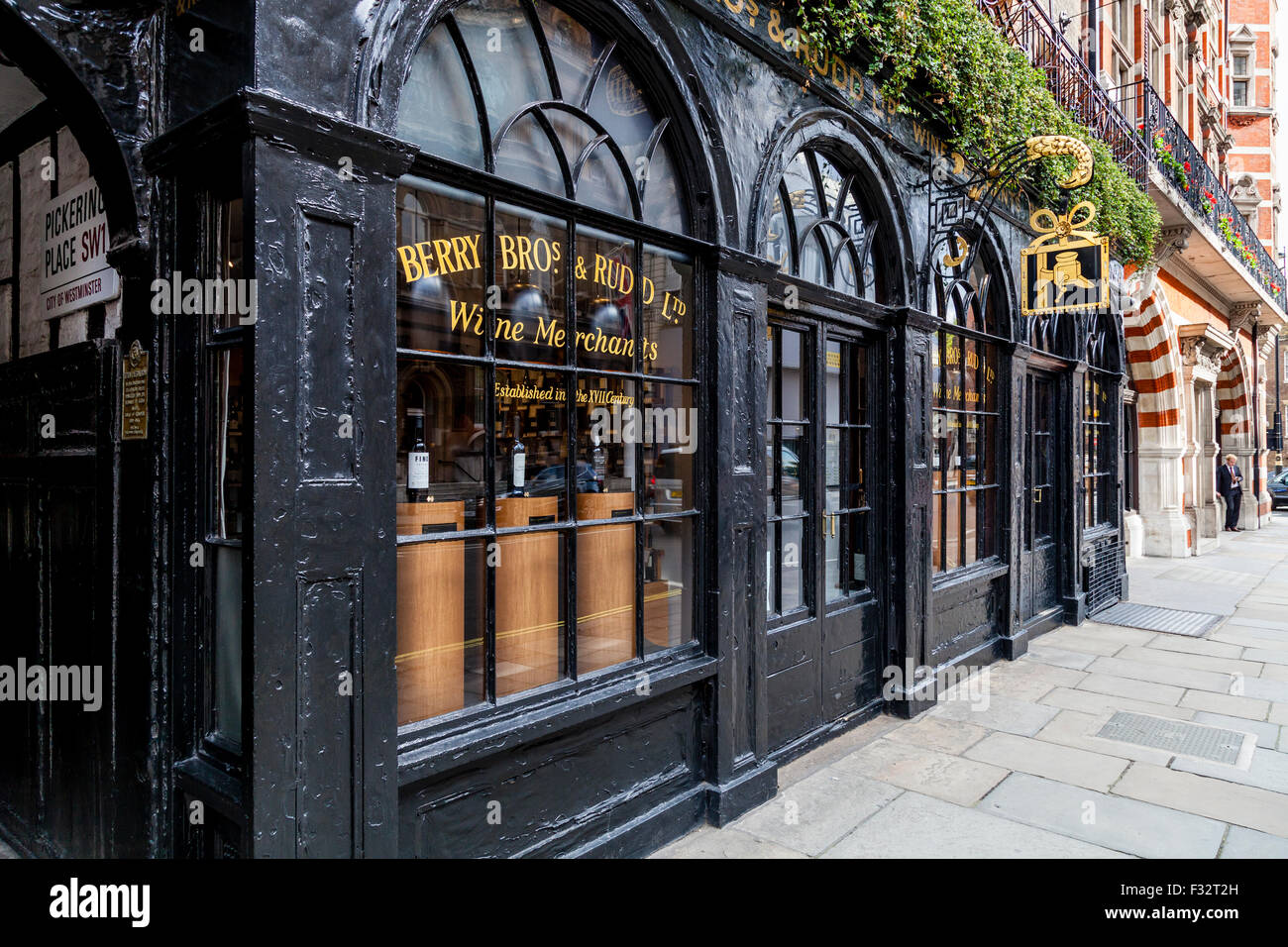 Berry Bro's and Rudd, Wine Mechants, St James's Street, London, England Stock Photo