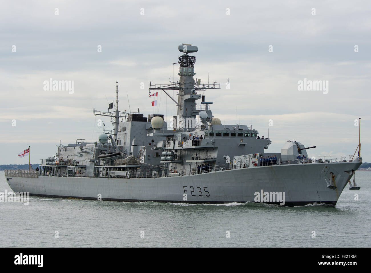 HMS Monmouth (F235 Stock Photo - Alamy