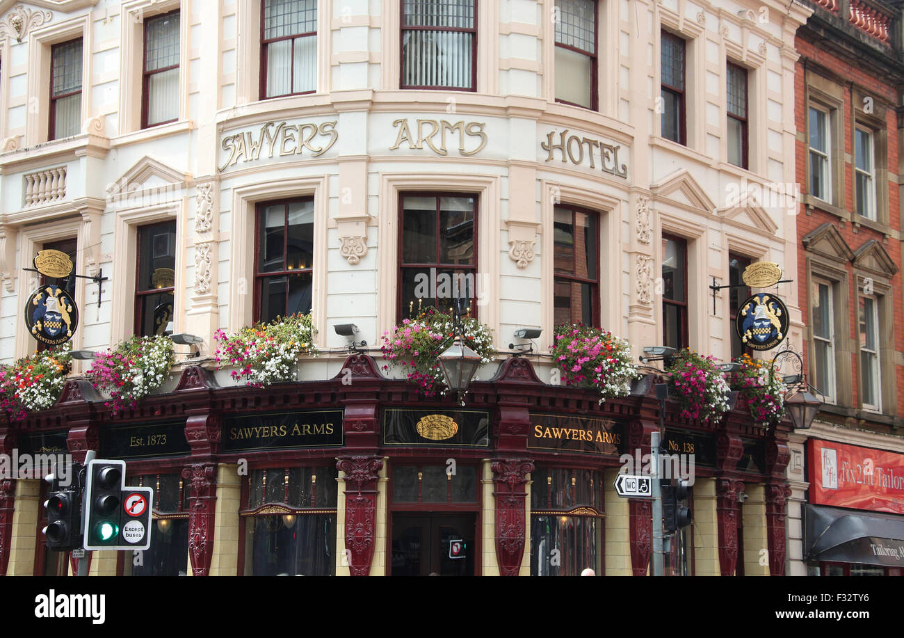 Sawyers Arms Hotel in Manchester Stock Photo