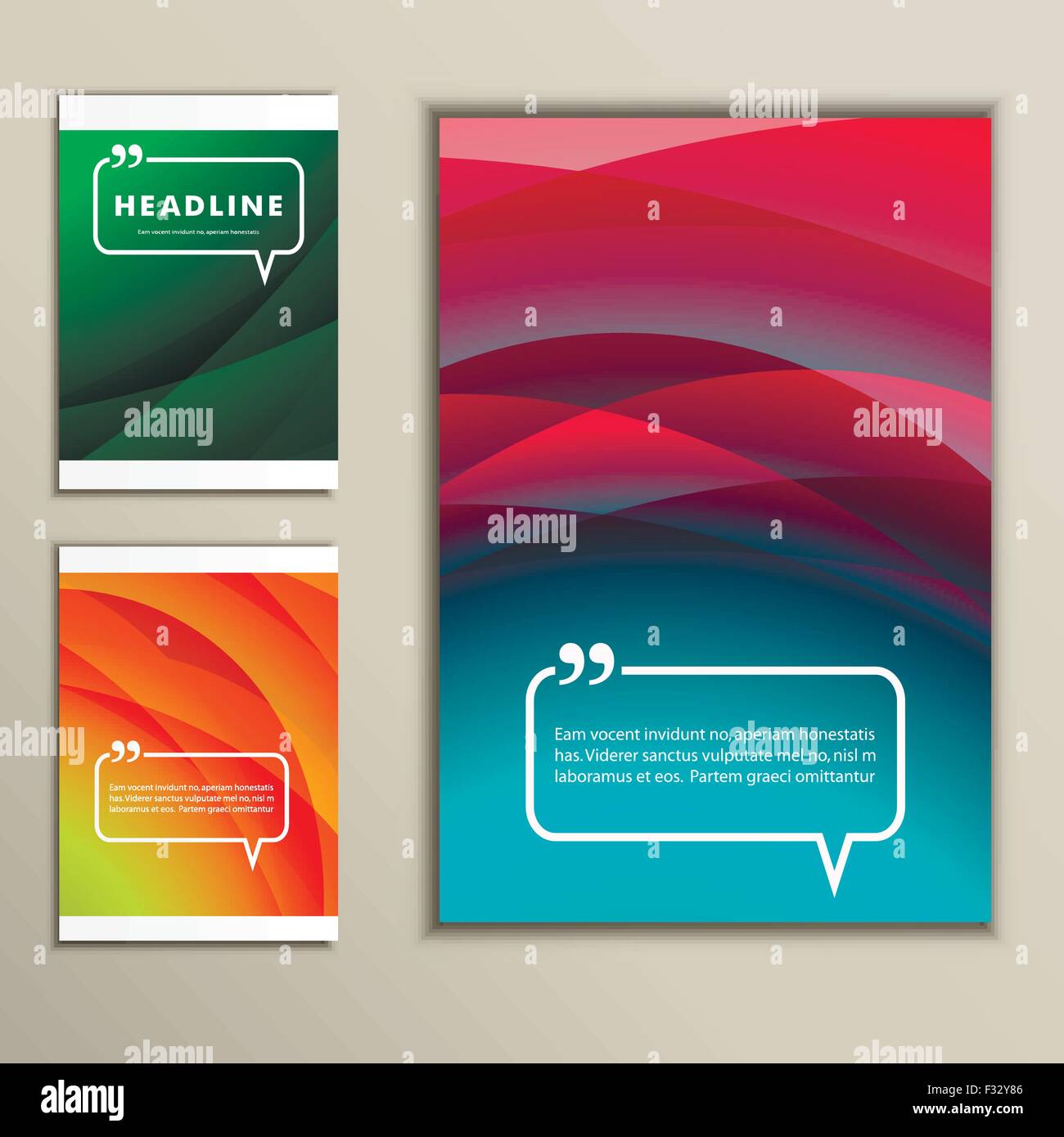 Set six abstract pictures of bright color Stock Vector Image & Art - Alamy