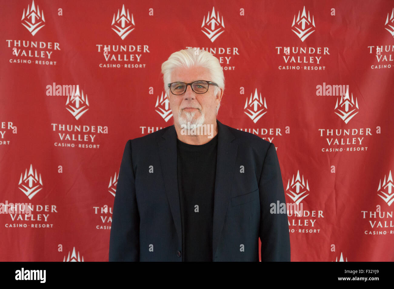 LINCOLN, CA - September 25: Michael McDonald poses for meet and greet photos at Thunder Valley Casino Resort in in Lincoln, Cali Stock Photo