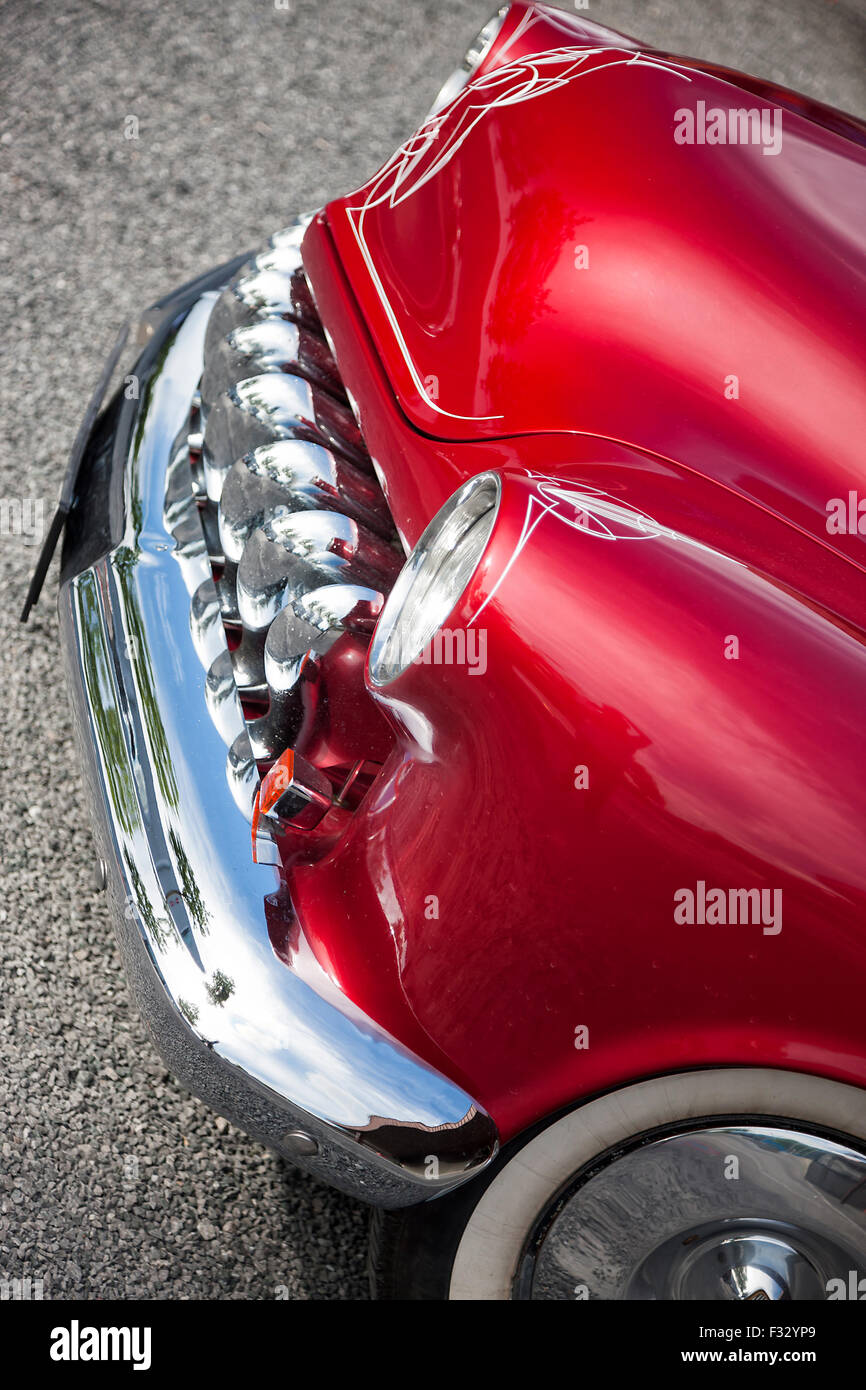 Front detail of 1951 Mercury Coupe vintage car Stock Photo