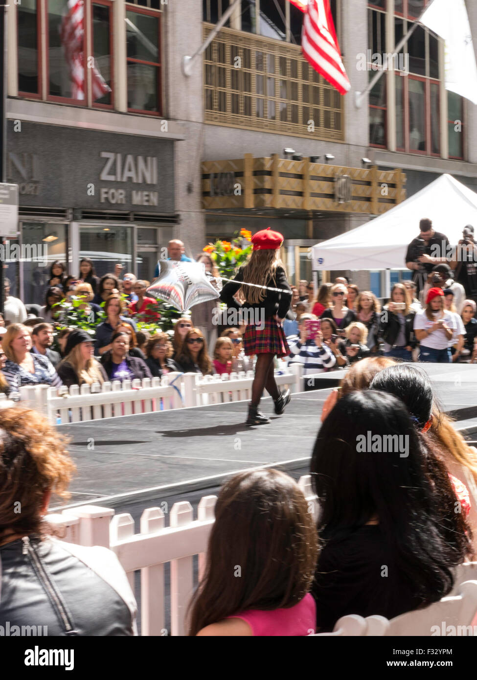 Children's Clothes Fashion Show, Best of France 2015 Street Fair Event, NYC, USA Stock Photo