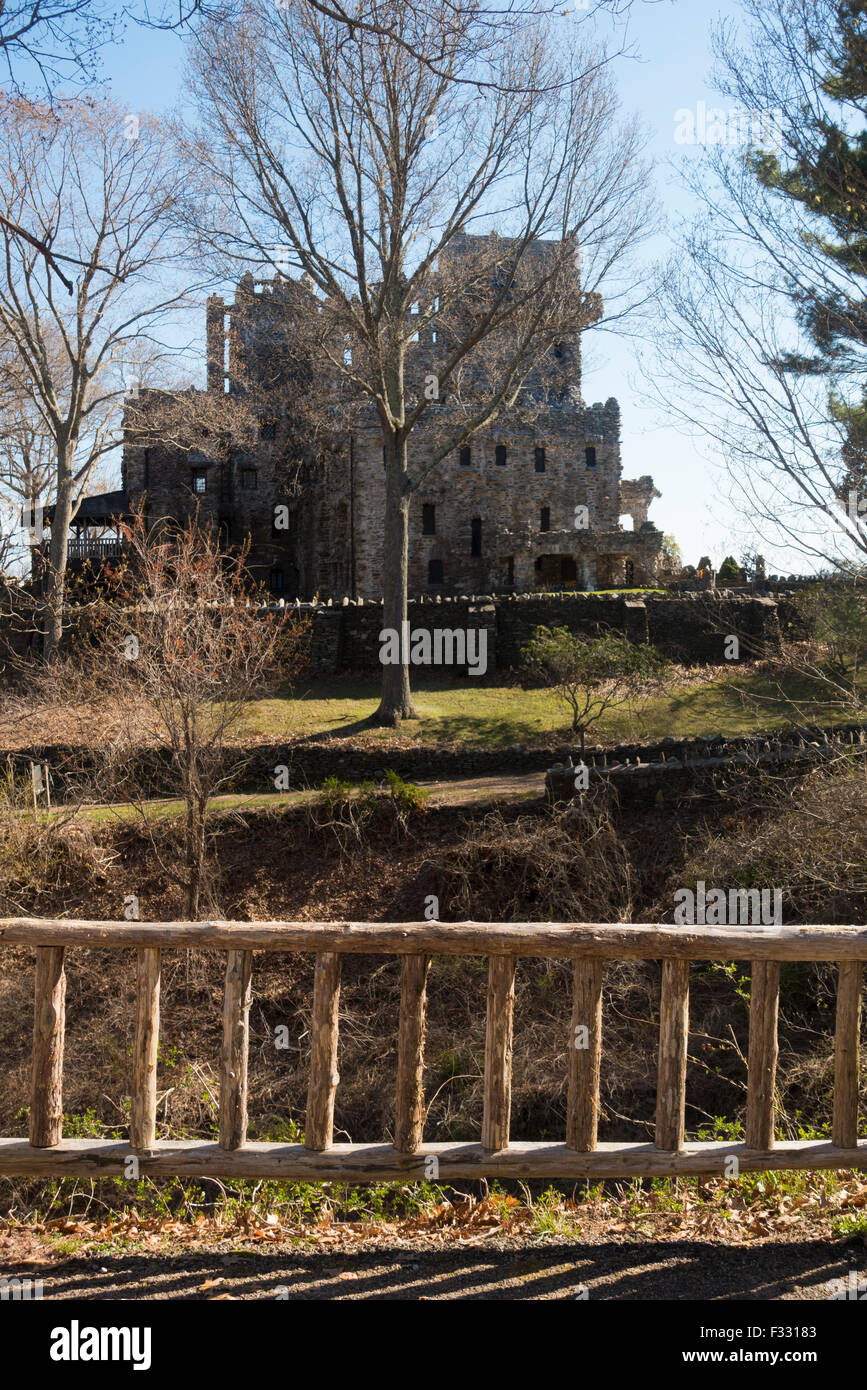 Gillette castle state park in East Haddam CT Stock Photo - Alamy