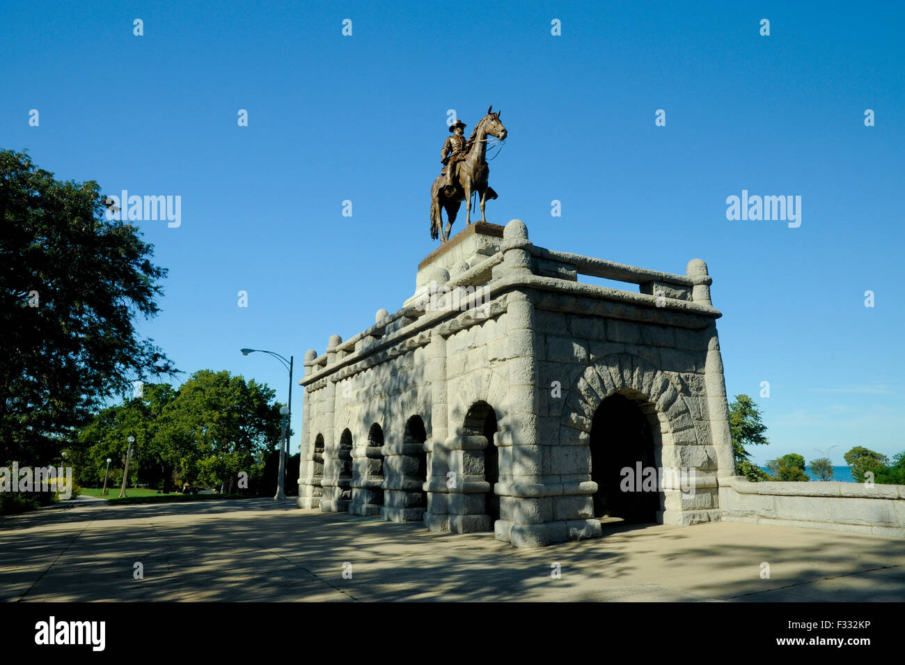 Lincoln Park's Ulysses S. Grant Memorial by Louis Rebisso, Chicago