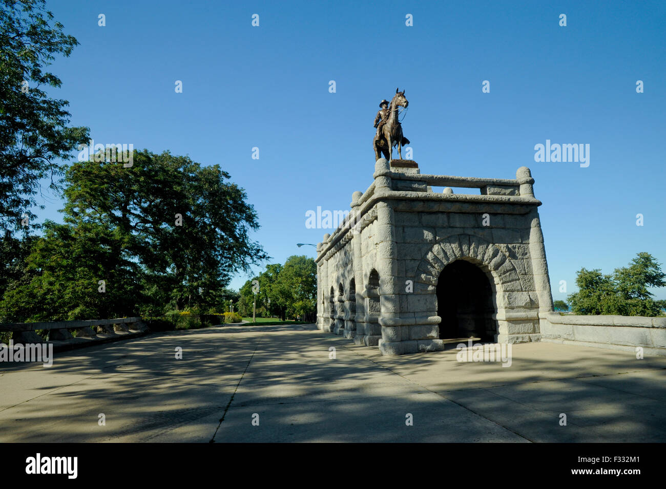 Lincoln Park's Ulysses S. Grant Memorial by Louis Rebisso, Chicago