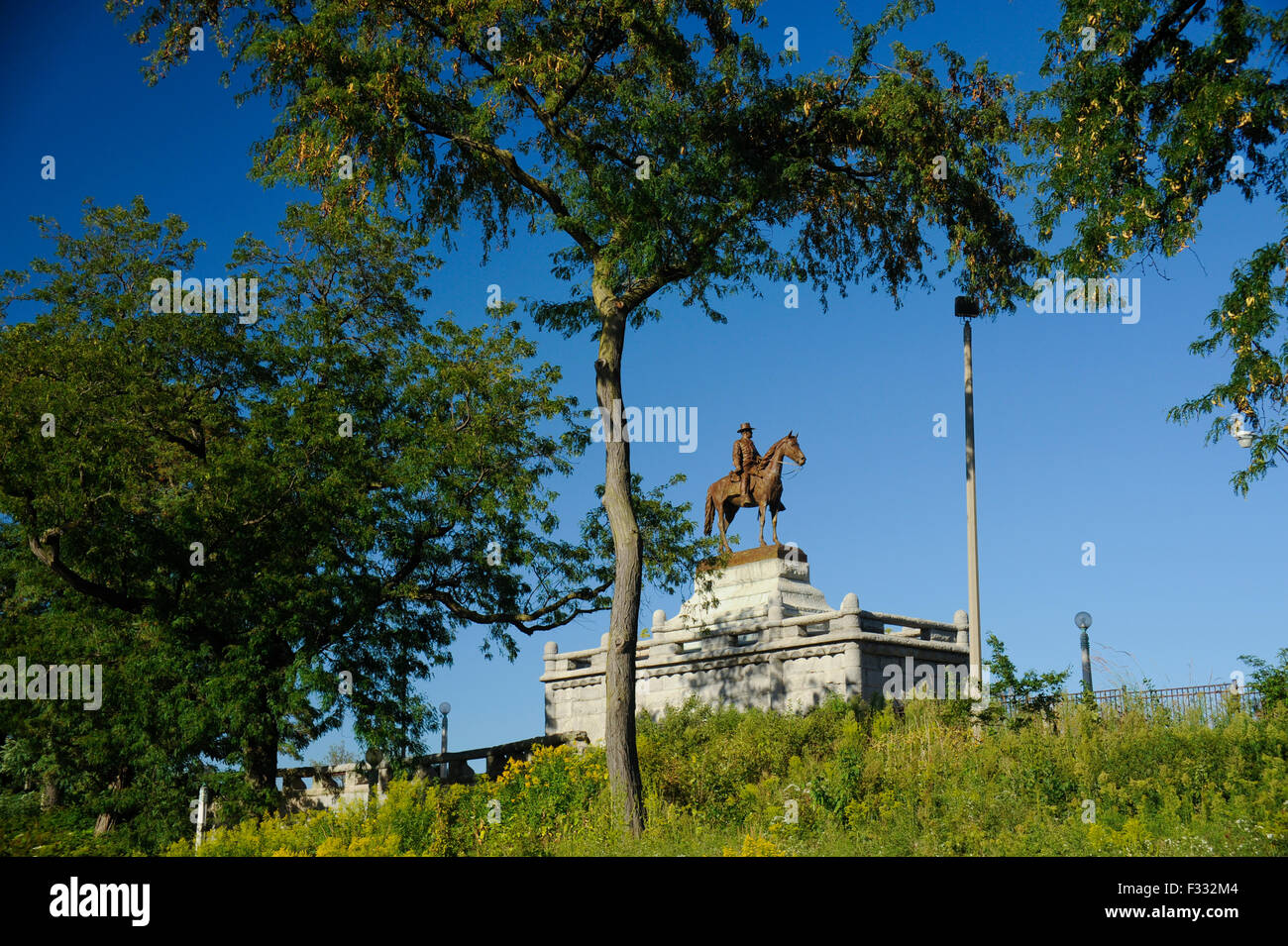 Lincoln Park's Ulysses S. Grant Memorial by Louis Rebisso, Chicago