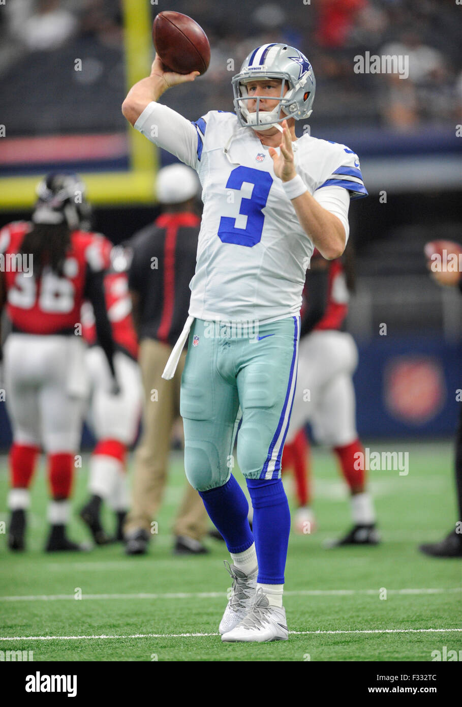 September 27, 2015: Dallas Cowboys quarterback Brandon Weeden #3 ...