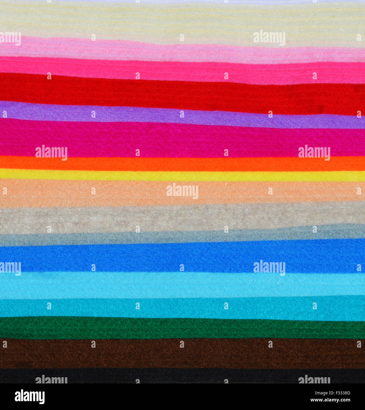 Multicolor wool felt cloth sheets Stock Photo