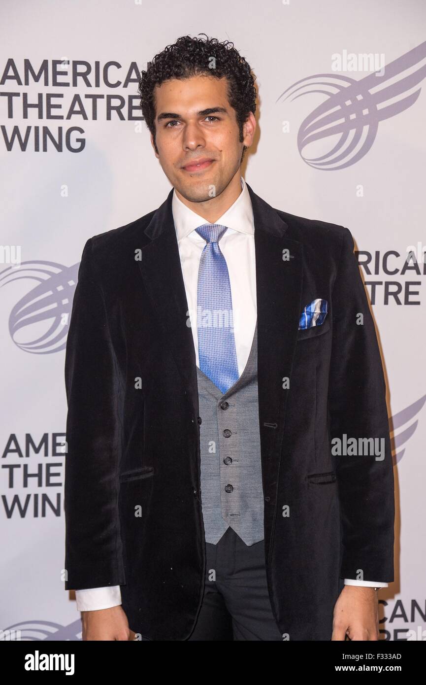 New York, NY, USA. 28th Sep, 2015. Joel Perez at arrivals for American Theatre Wing Annual Gala 2015, The Plaza Hotel, New York, NY September 28, 2015. Credit:  Steven Ferdman/Everett Collection/Alamy Live News Stock Photo