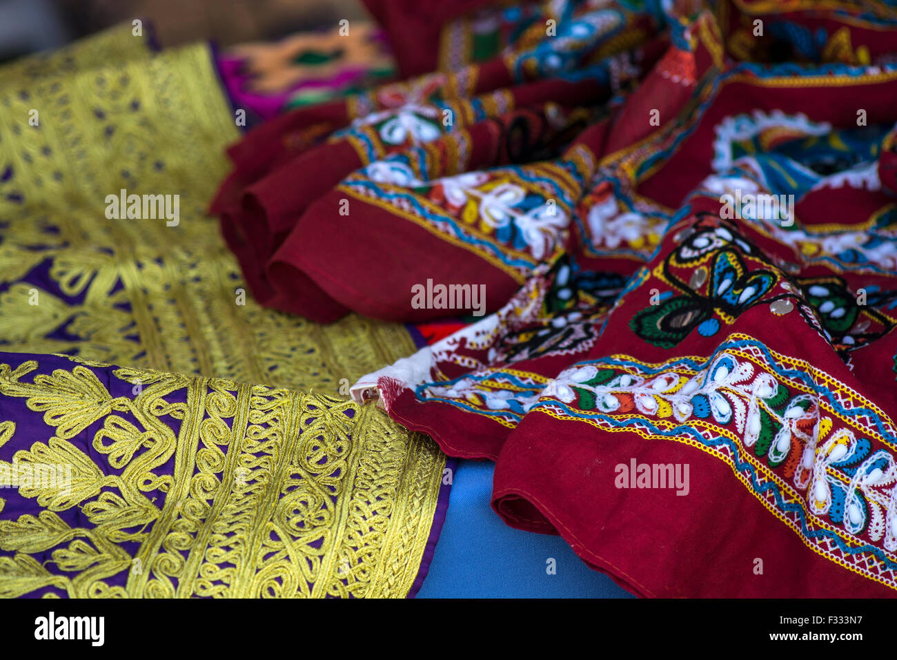 Examples of fabrics and clothing designs from Afghanistan Stock Photo -  Alamy