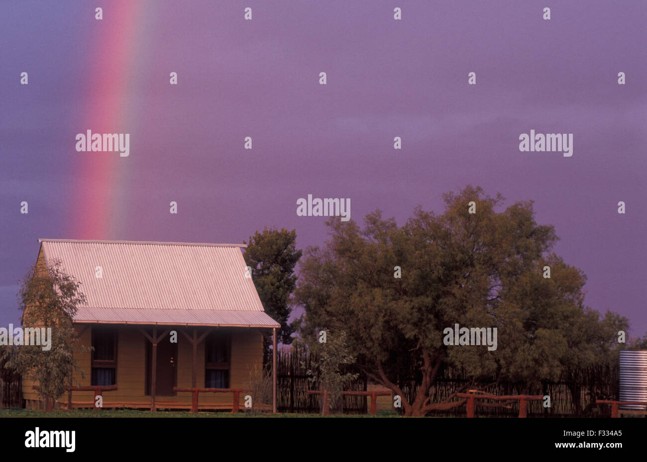 RAINBOW, MUNGO LODGE, MUNGO NATIONAL PARK, NEW SOUTH WALES, AUSTRALIA