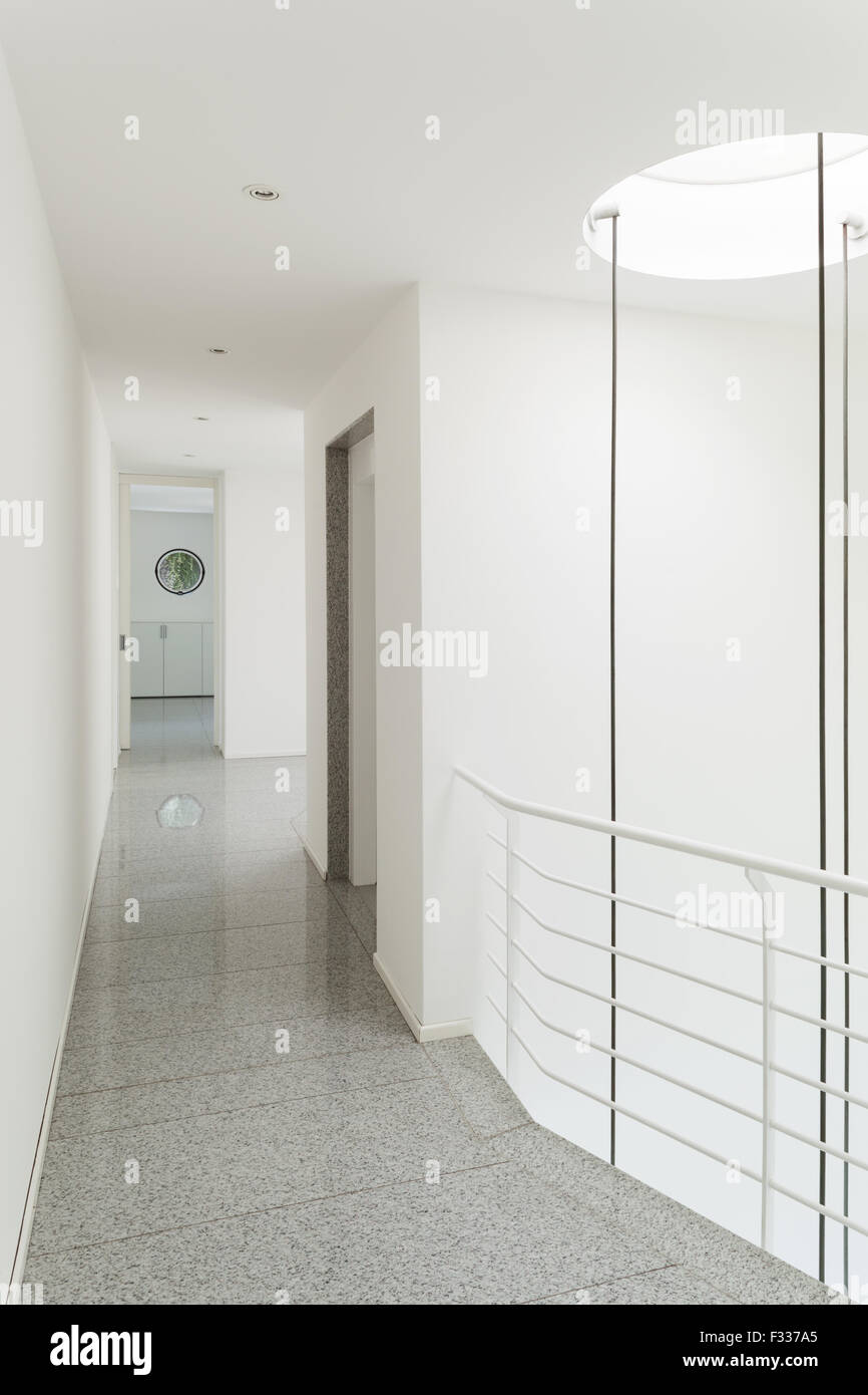 interior of a modern building, corridor view Stock Photo - Alamy