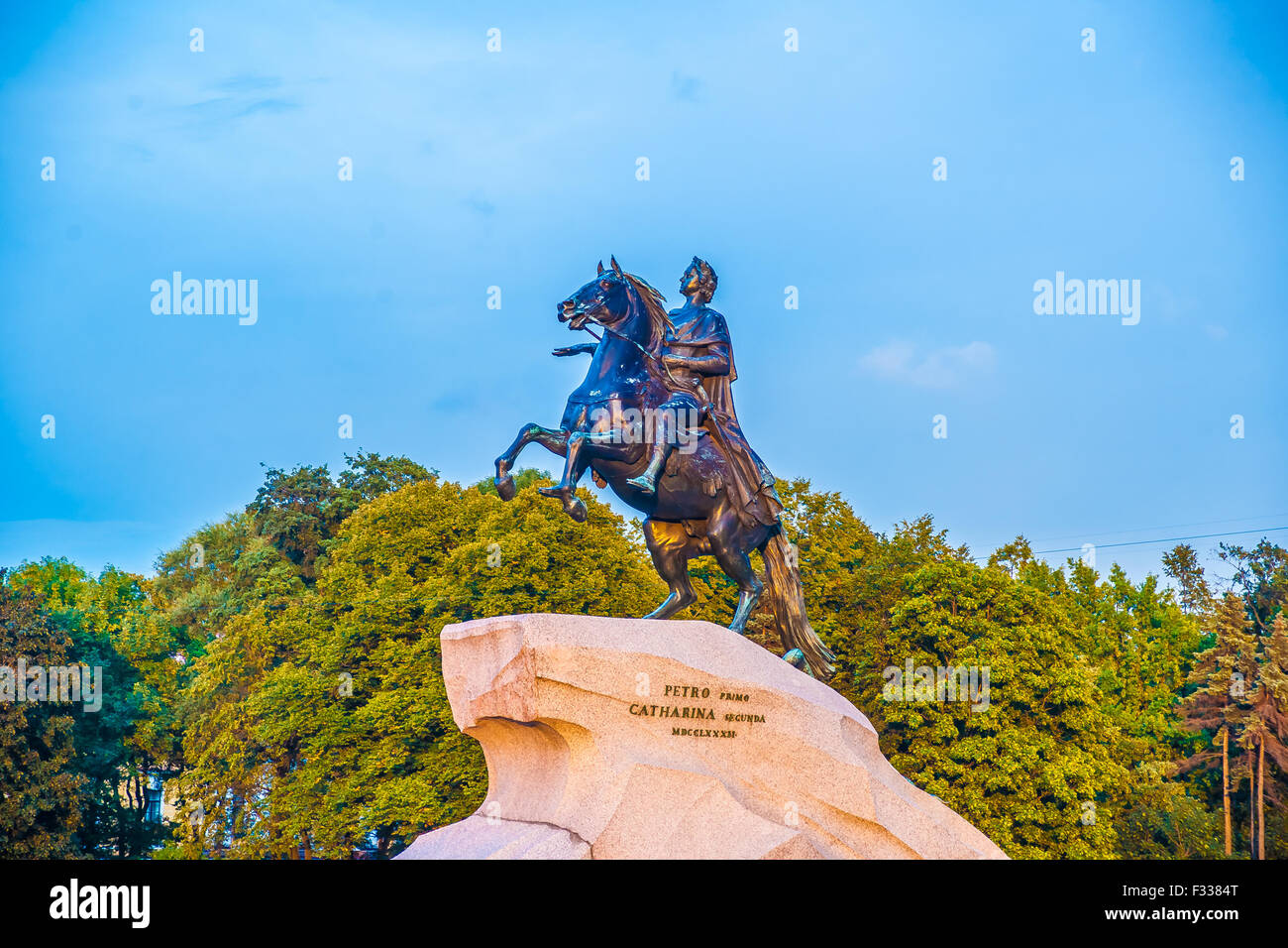 The Bronze Horseman Stock Photo Alamy