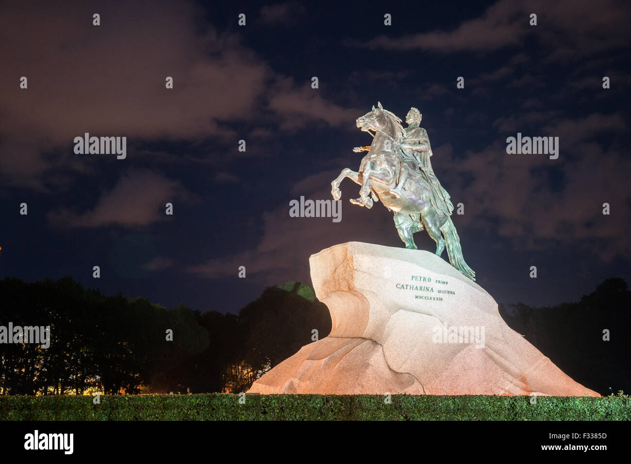 The Bronze Horseman Stock Photo Alamy