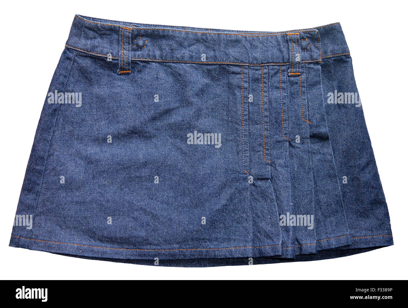 Blue denim skirts Stock Photo Alamy