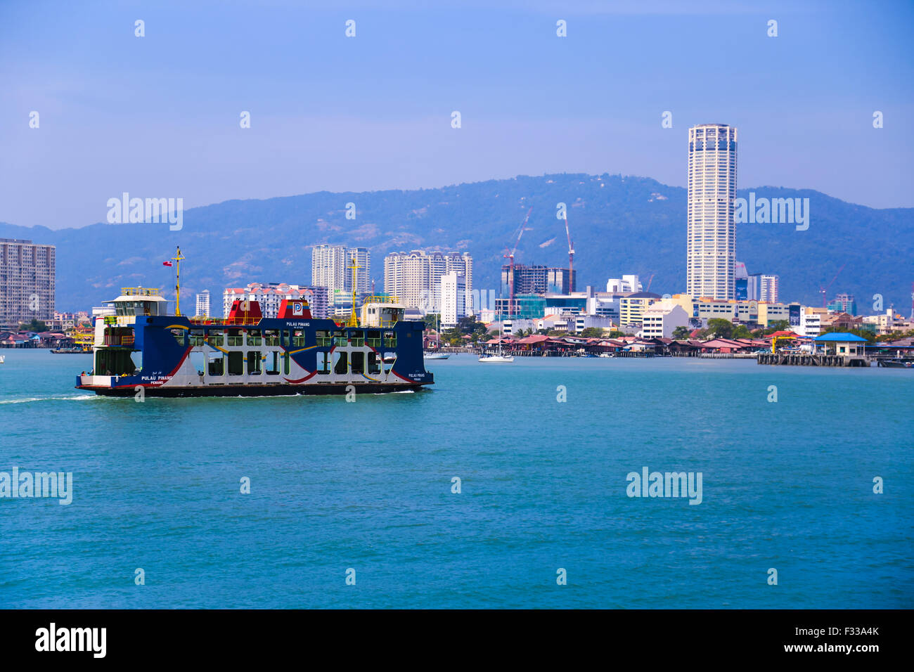 Passengers ferry of Penang island, Malaysia is one of Penang tourism