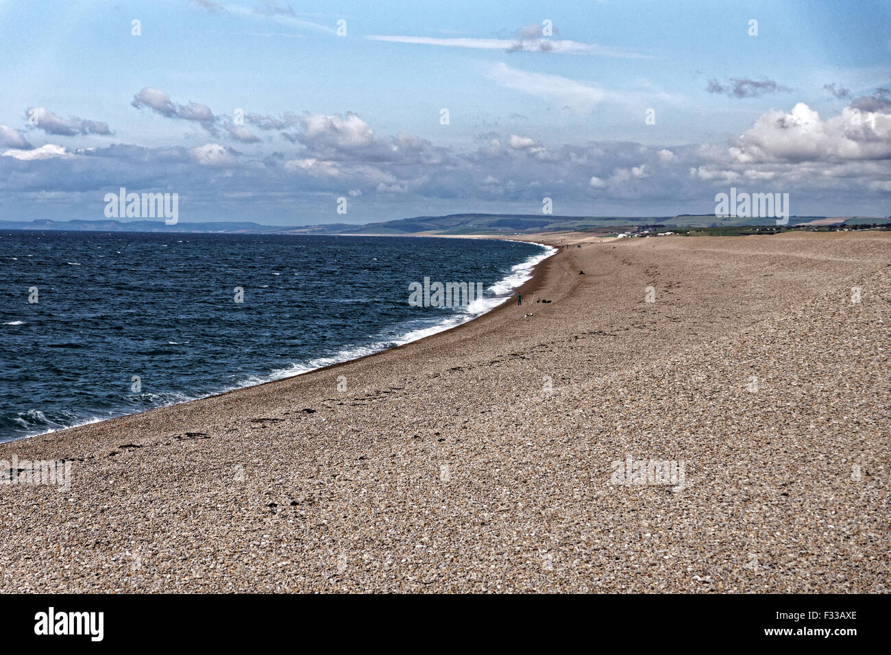 Visit-Dorset - A fantastic shot over Chesil Beach and the Fleet Nature  Reserve. 💦⁠ Chesil beach is a bank of pebbles stretching for 18 miles  along the Dorset Coast. Trapped behind this