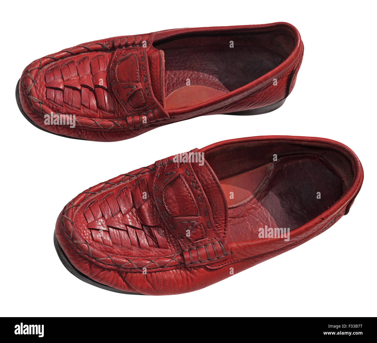 mens shoes with red stripe on heel