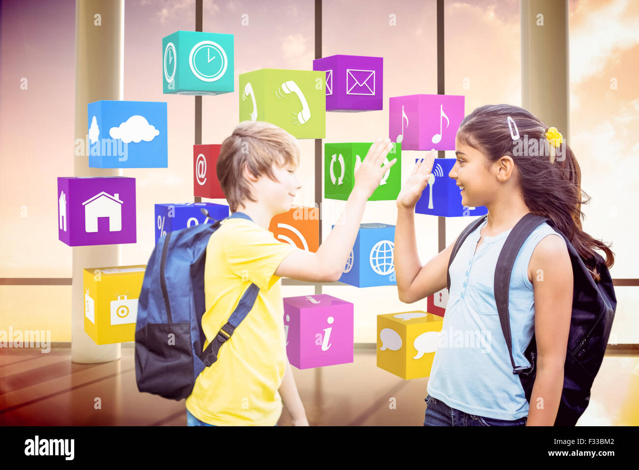 Indian girl computer school hi-res stock photography and images - Alamy