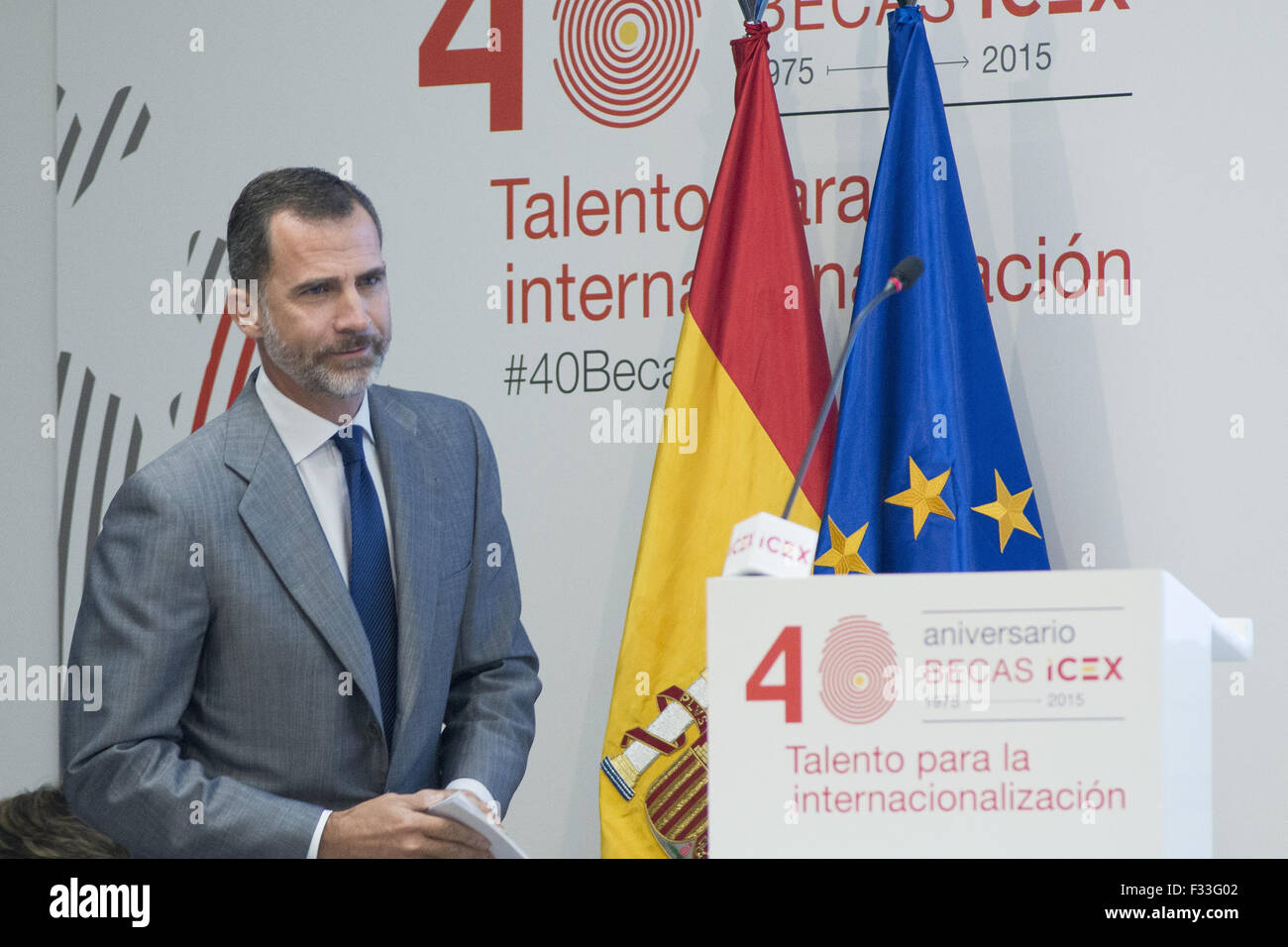 Spain’s King Felipe VI attends the 40th anniversary of the ICEX