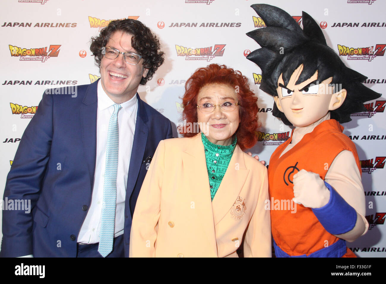 Premiere Of 'Dragon Ball Z: Resurrection 'F' - Arrivals  Featuring: Masako Nozawa, Sean Schemmel Where: Los Angeles, California, United States When: 11 Apr 2015 Stock Photo