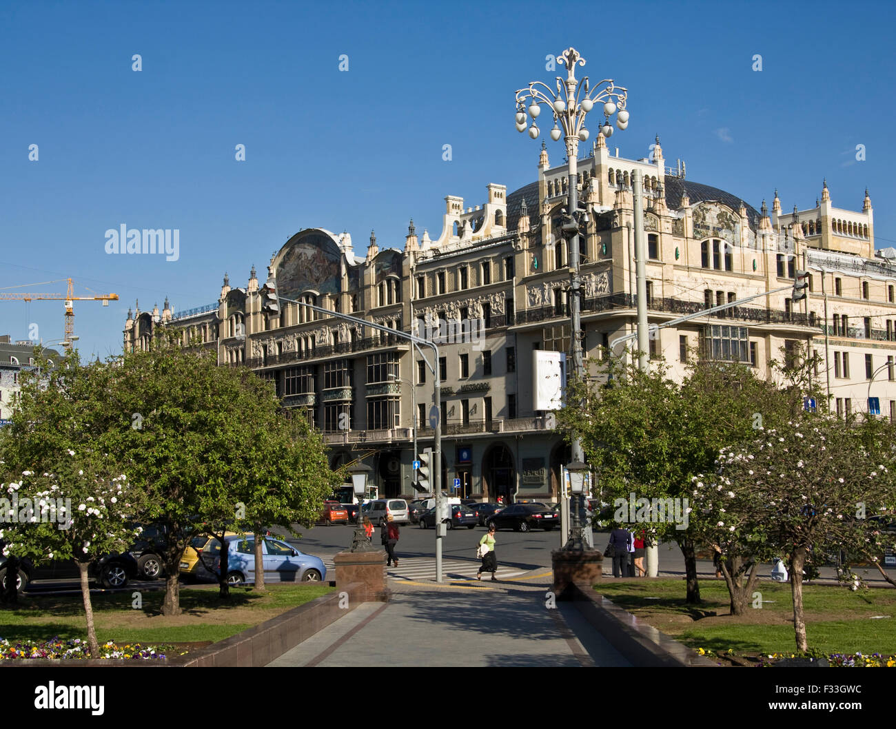 MOSCOW - MAY 12: hotel Metropol on Theatre square, May 12, 2011, in town Moscow, Russia, landmark of modern style built in 1899- Stock Photo