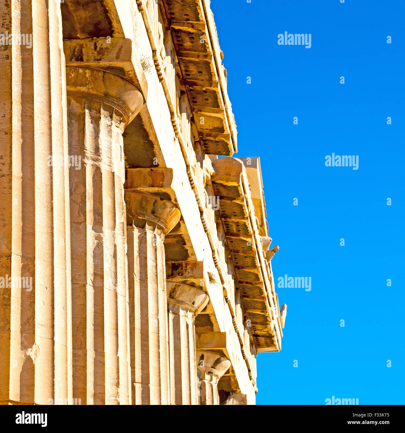 in greece the old architecture and historical place parthenon athens ...