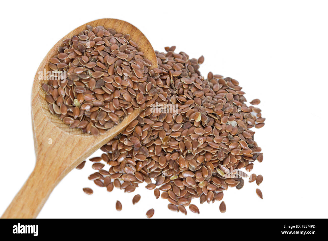 Flax seeds Stock Photo