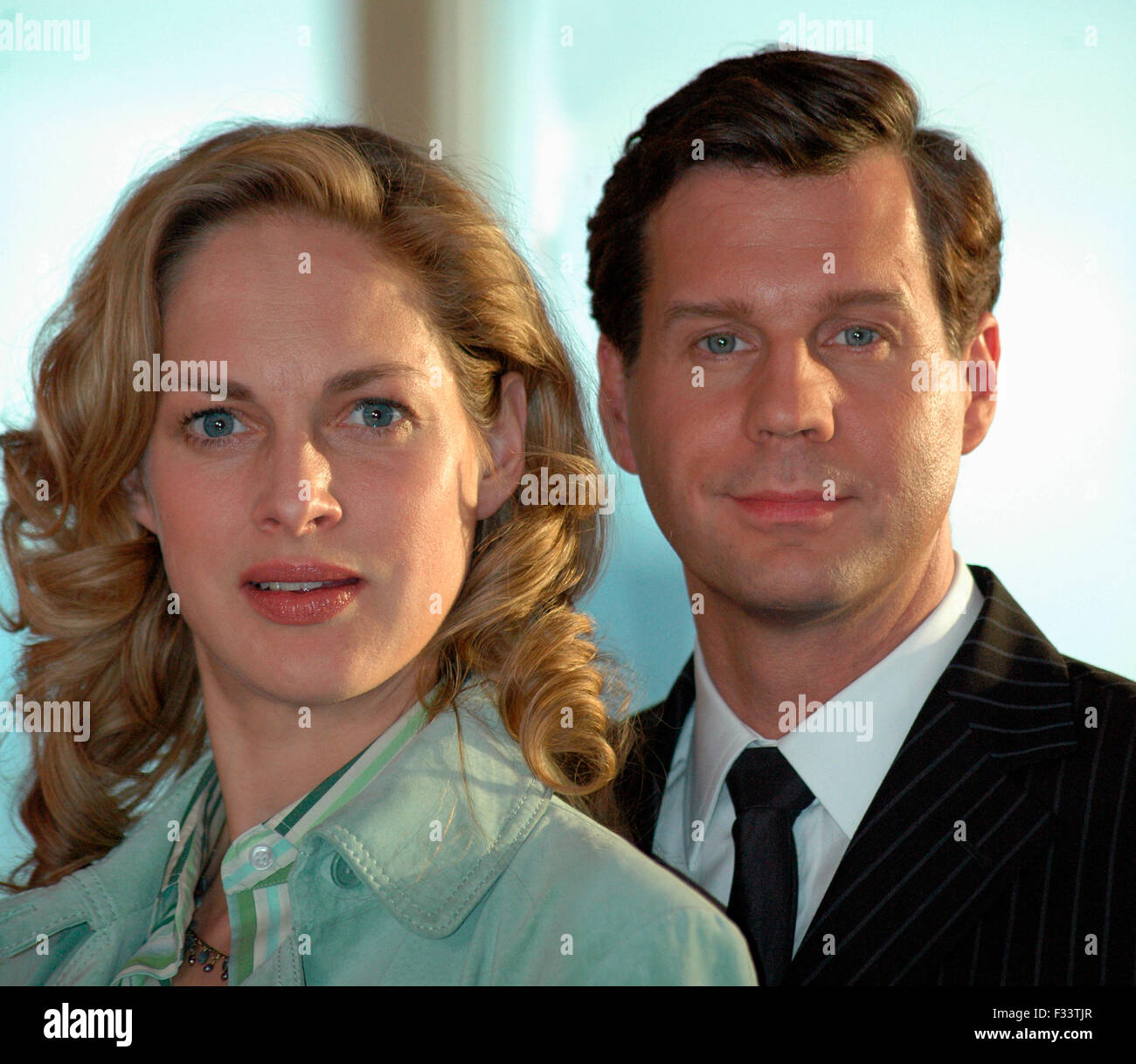 Sophie von Kessel, Thomas Heinze - TV-Produktion 'Liebe ist staerker' (Arbeitstitel, SAT 1). Fototermin 3. April 2005, Hotel Int Stock Photo