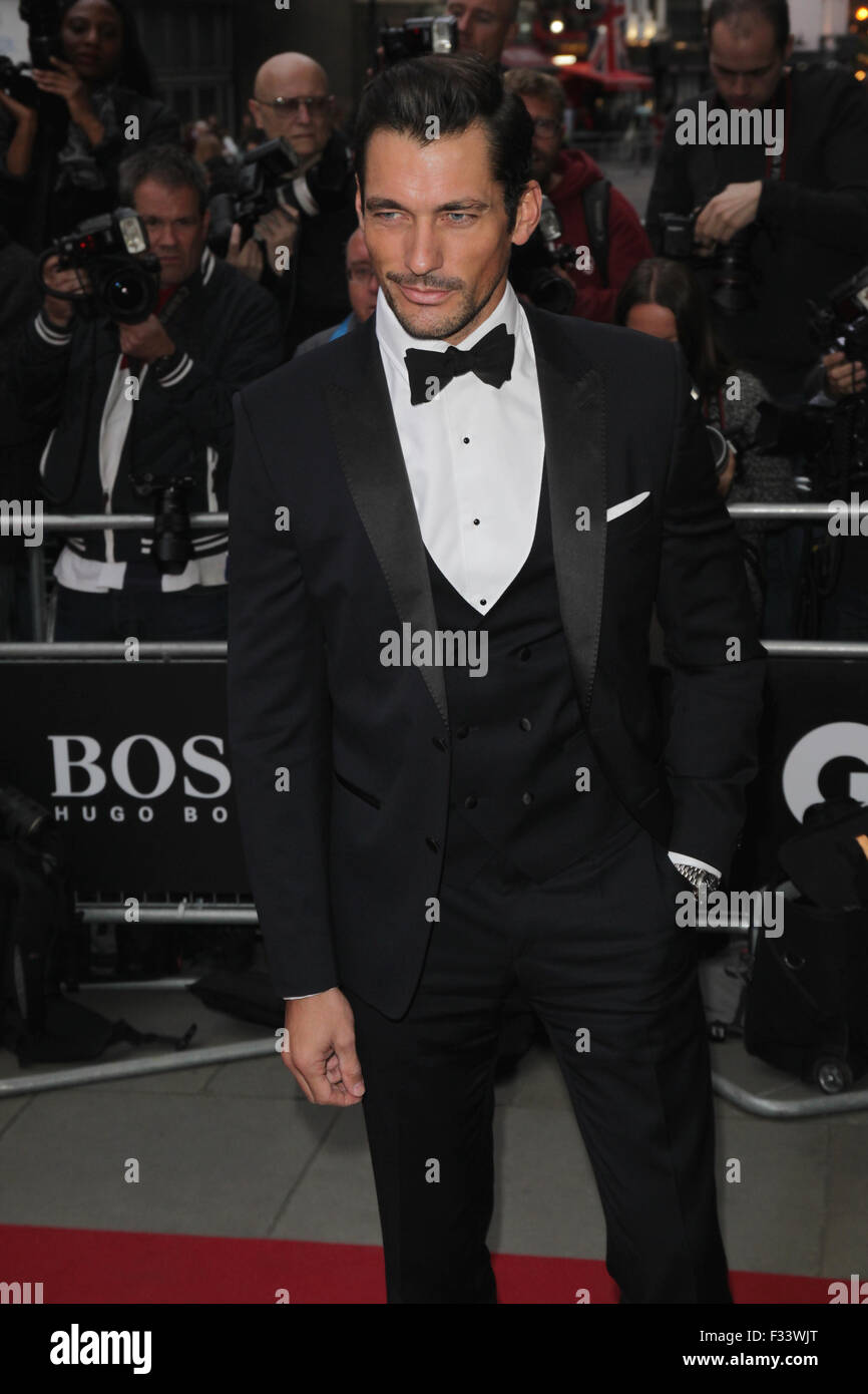 London, UK, 8th Sep 2015: David Gandy attends the GQ Men of the Year Awards in London Stock Photo