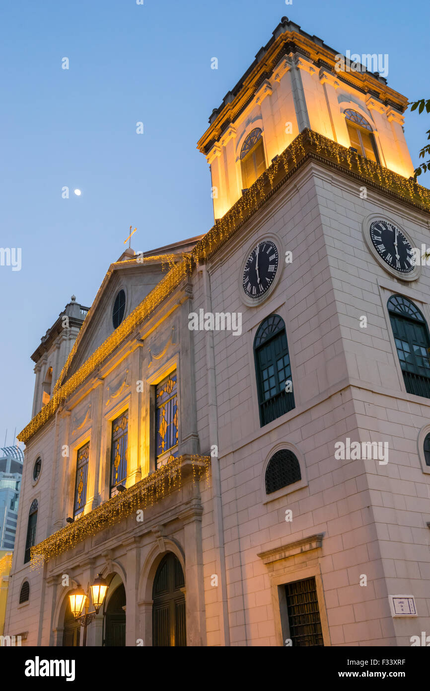 Macau Cathedral (The Historic Centre of Macau) Stock Photo