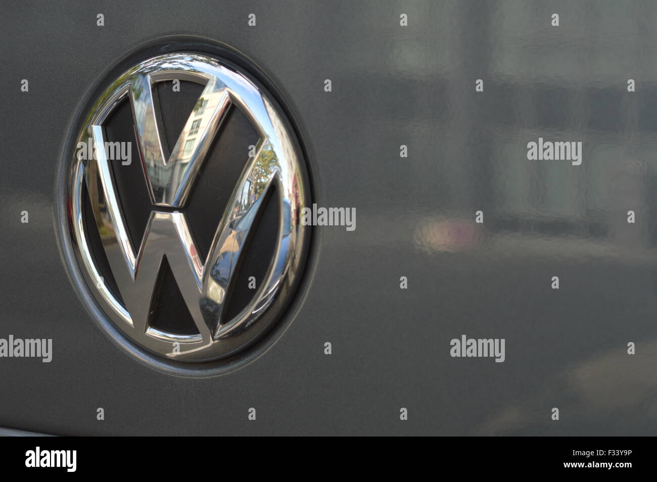 Wolfsburg, Germany - September 25, 2015 - Volkswagen VW cheating in tests for pollution and emissions of its diesel motor in the Stock Photo
