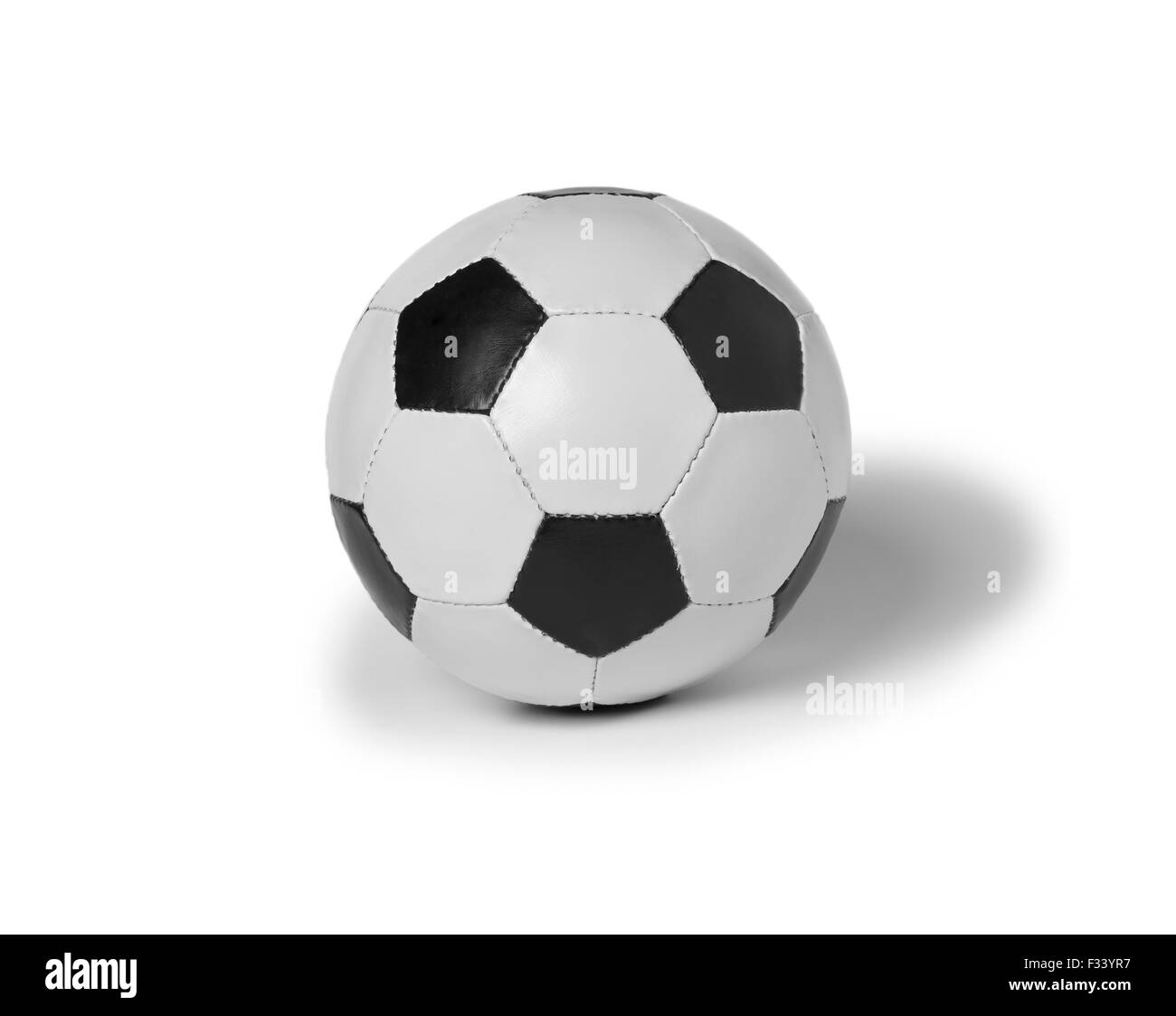 Soccer ball of leather easy isolated on white background Stock Photo ...