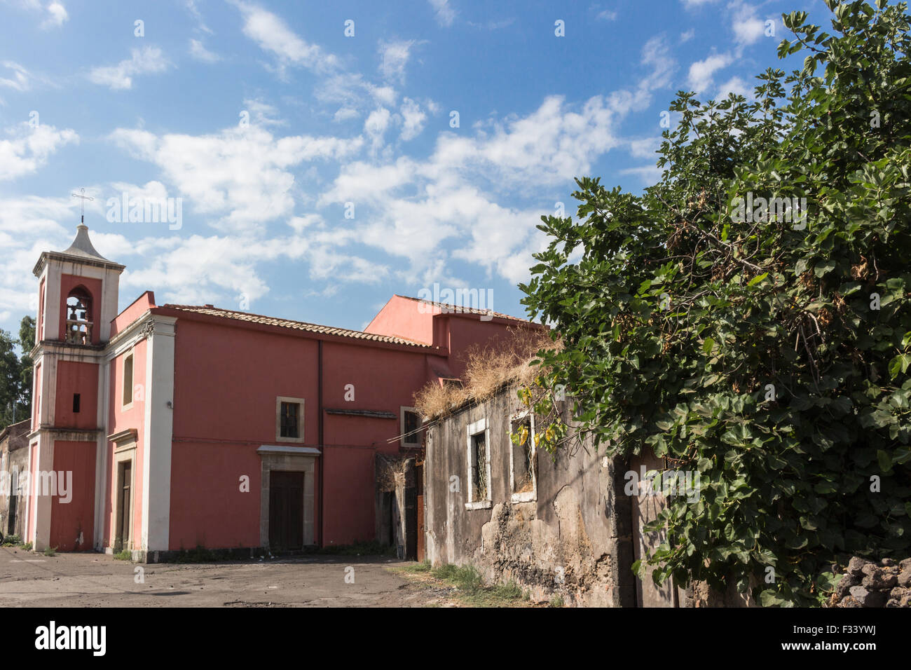 Italian Church view in a beautiful day Stock Photo