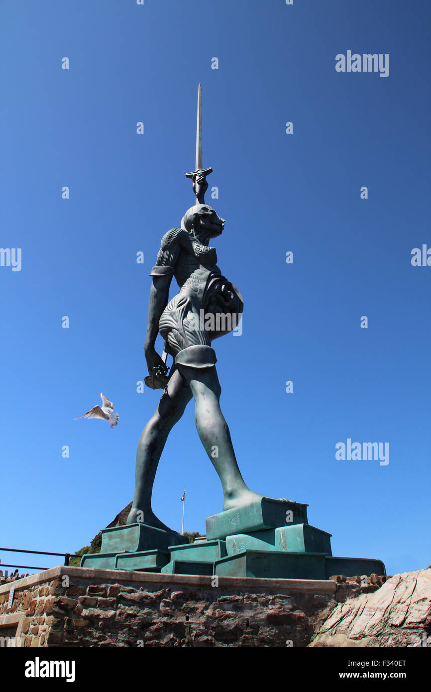 Ilfracombe statue named Verity Stock Photo