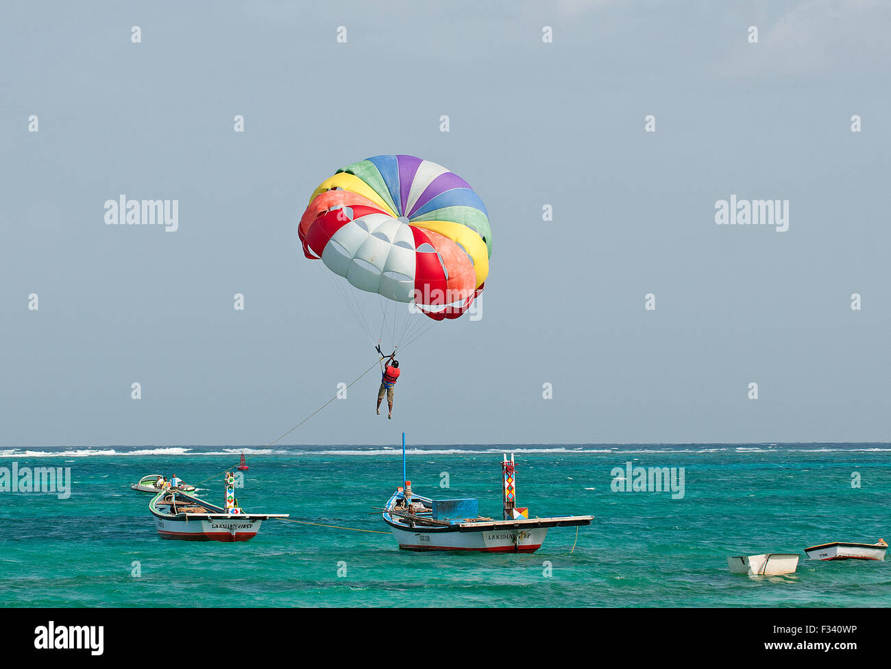 The image of water sports was taken in Kavaratti island, Lakshadweep