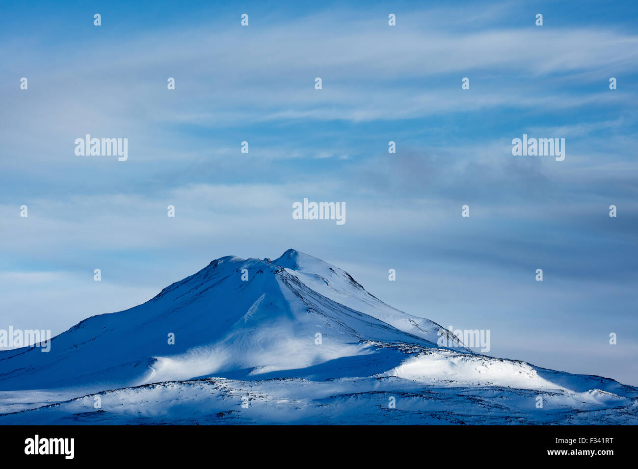 snowclad Hafrafell, Snaefellsness Peninsula, Iceland Stock Photo - Alamy