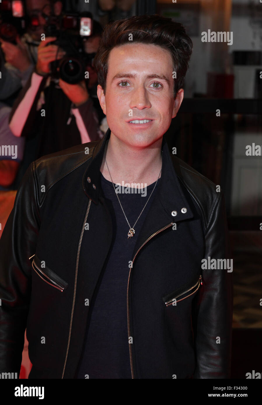 LONDON - AUG  26, 2015: Nick Grimshaw attends The X Factor TV series launch in London. Stock Photo