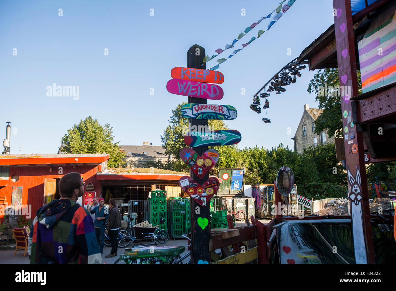 Christiania copenhagen hippy hi-res stock photography and images - Alamy