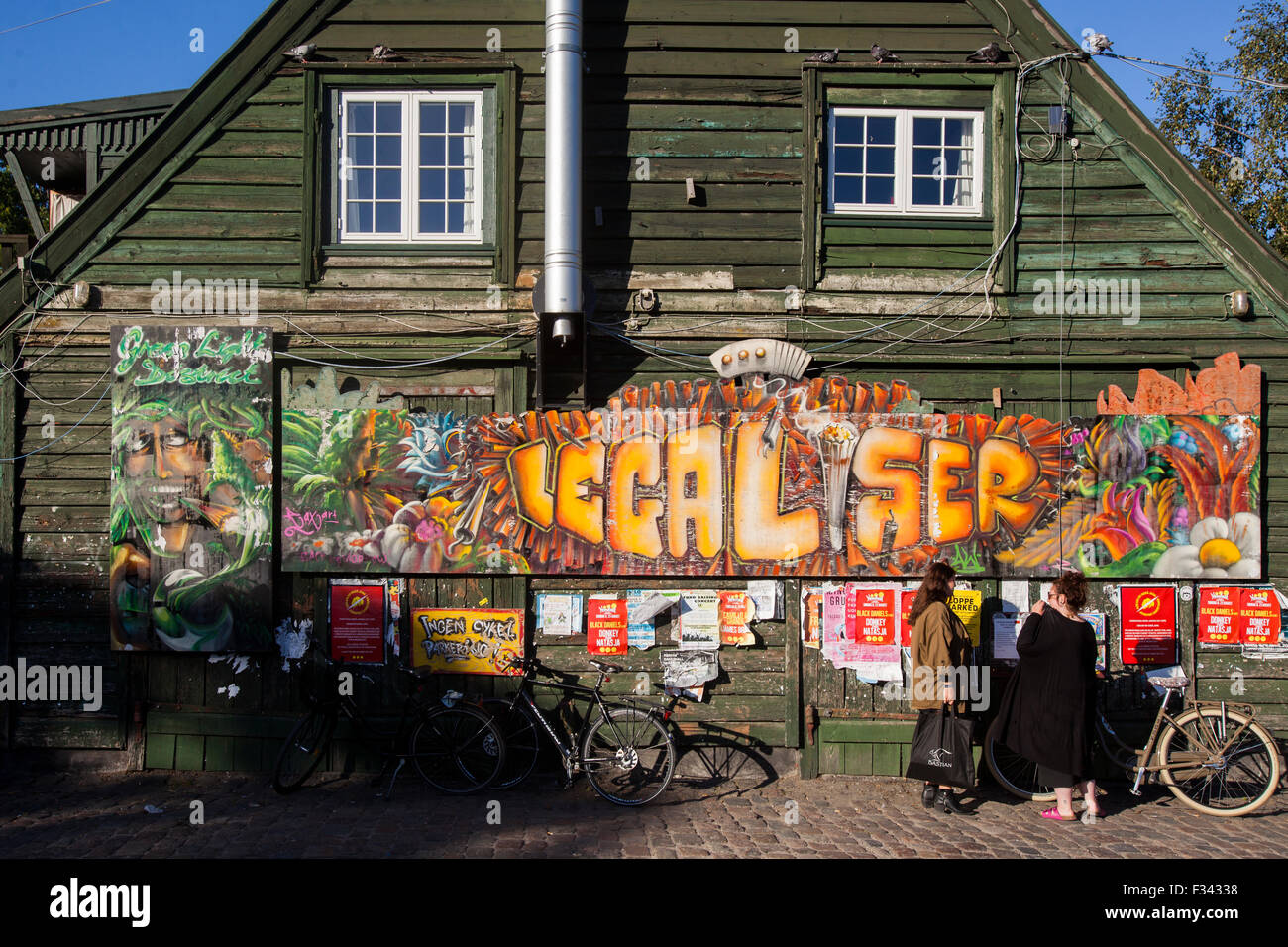 Graffiti in Christiania freetown, Copenhagen. Denmark Stock Photo - Alamy