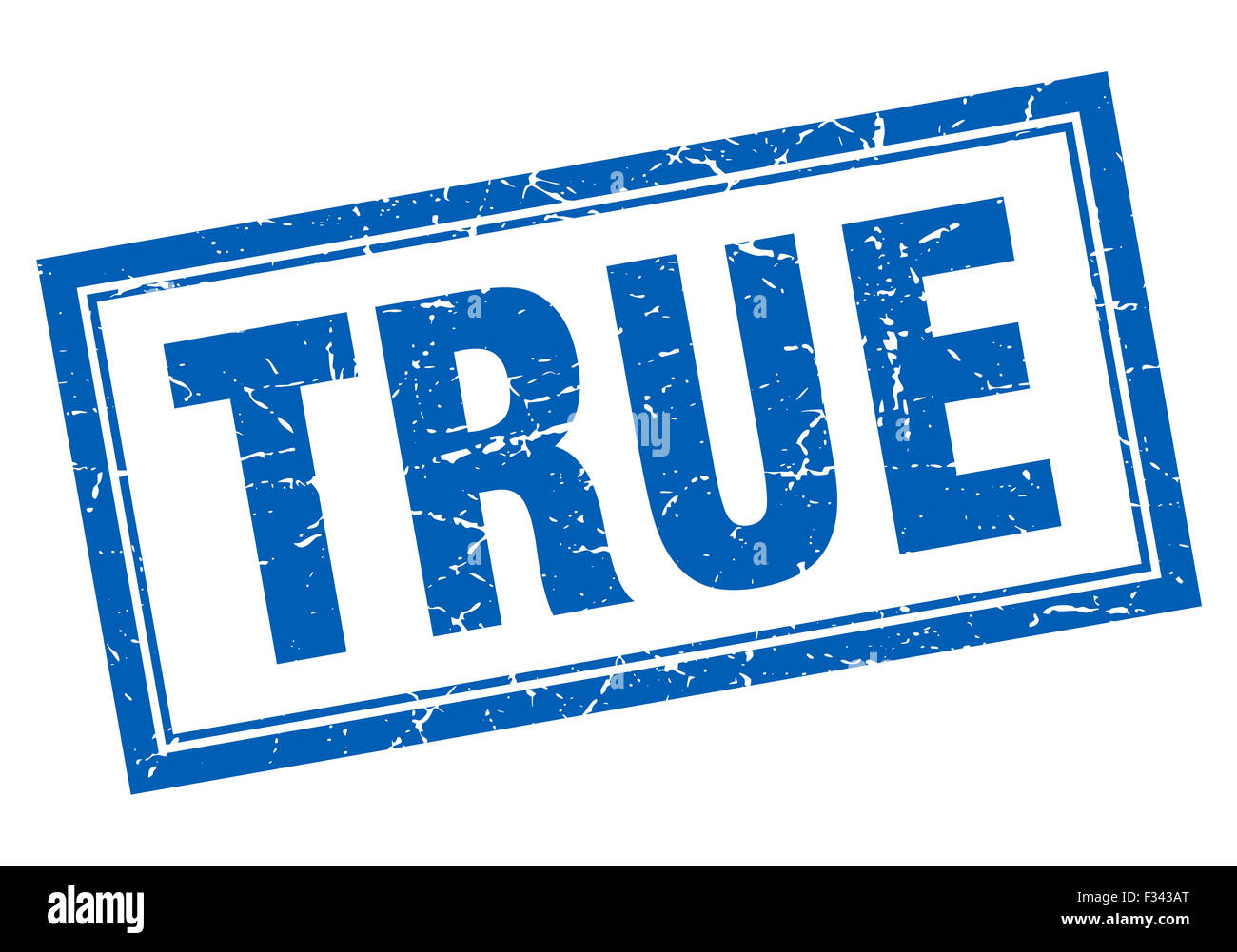 true blue square grunge stamp on white Stock Photo - Alamy