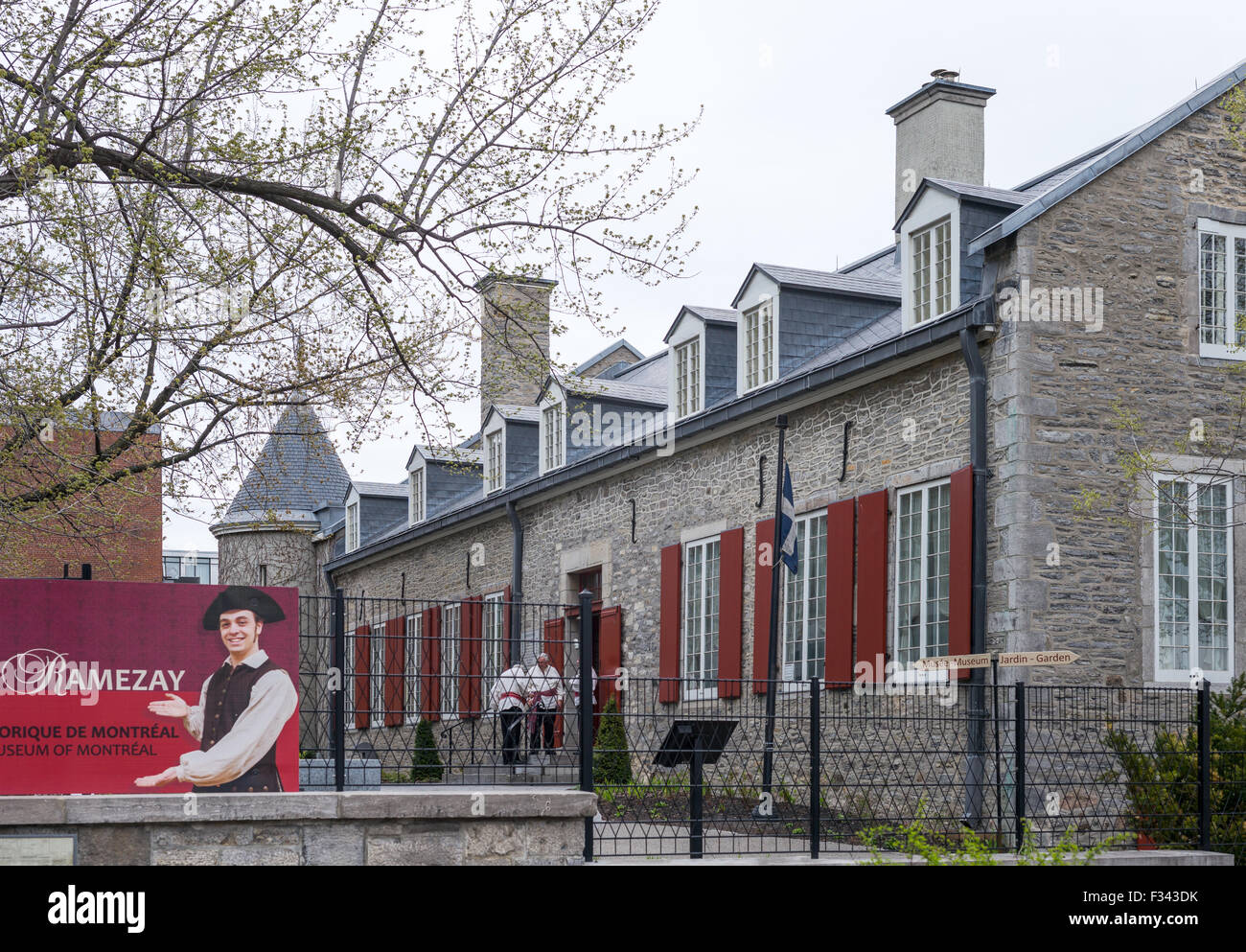 Quebec, Montreal, a restaurant on the basement of the Ramezay castle Stock Photo