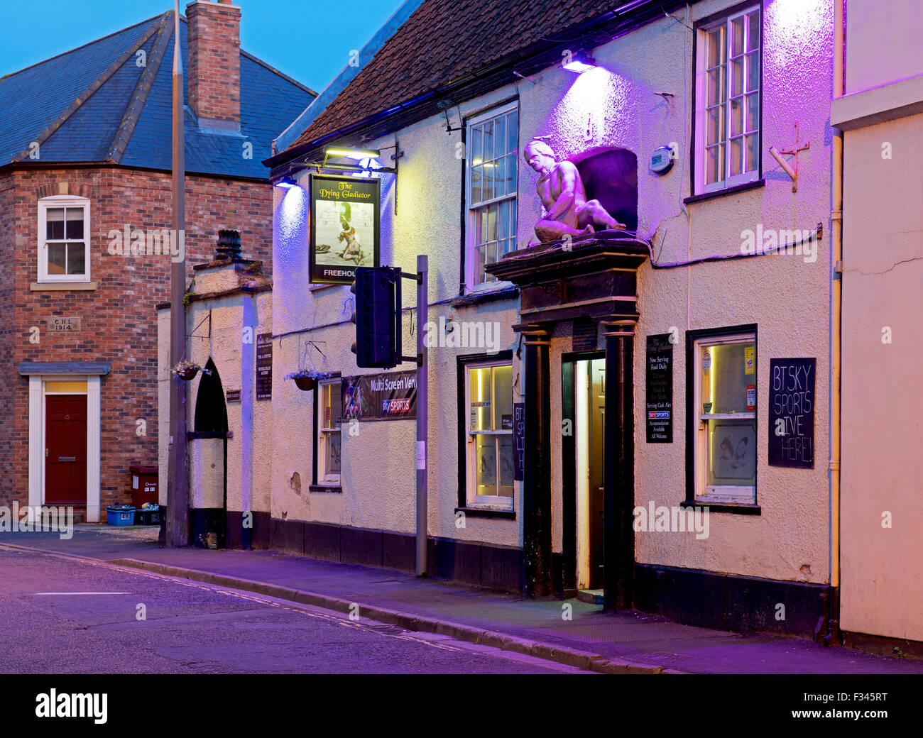 Pub the Fallen Gladiator in Brigg, North Lincolnshire, England UK